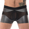 male power Boxer sexy IRON CLAD Noir-Argenté